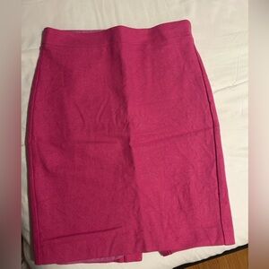 J. Crew Vibrant Pink Pencil Skirt